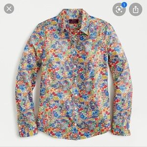 J. Crew Liberty Shirt sz 6